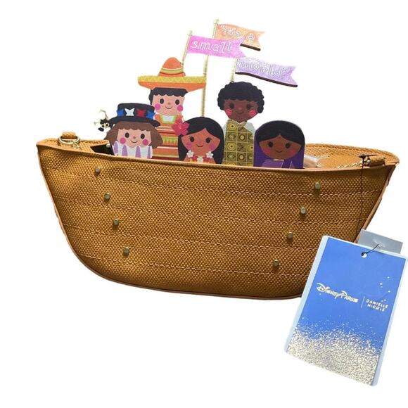 Danielle Nicole X Disney Boat WDW It’s A Small World Crossbody Bag NWT - Picture 2 of 11